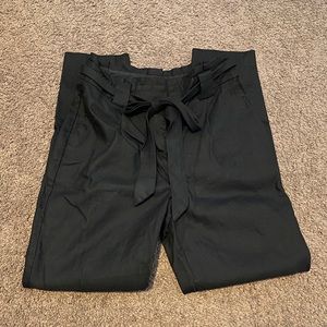 Express High Waist Paperbag Ankle Pant